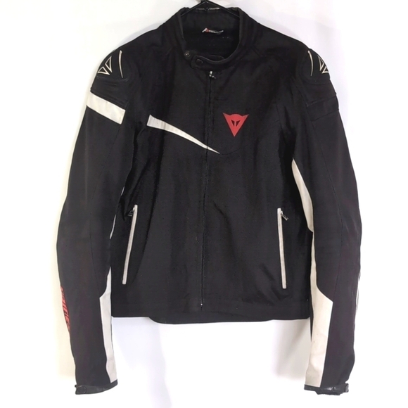 Dainese Veloster Tex Black/White MotoCross Motorcycle Jacket Size 52 US Size 42 - Picture 15 of 15